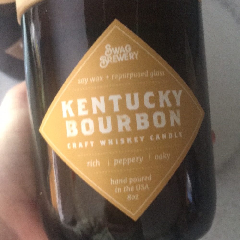 Swag Brewery 8 oz soy candle Kentucky Bourbon & stout hand poured Made i…